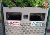 桂林户外钢制果皮箱 让城市环保意识越来越强
