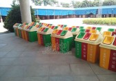 深圳玻璃钢园林果皮箱再次投放成都园林