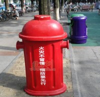 消防玻璃钢果皮箱