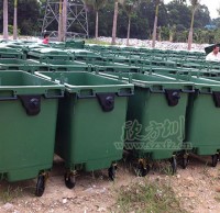 户外环卫脚踏果皮箱