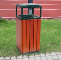 学校钢木果皮箱