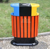 分类钢木果皮箱