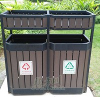 景点钢木果皮箱