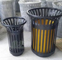 花篮钢制果皮箱