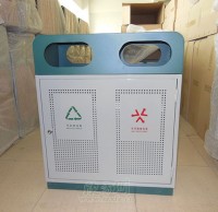 单桶分类钢制果皮箱