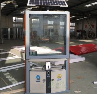 钢制广告果皮箱