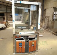 塑木广告果皮箱