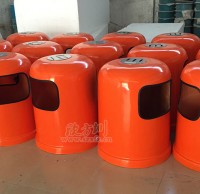 圆形玻璃钢果皮箱