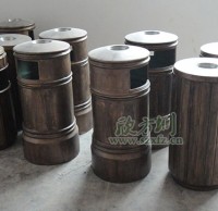 仿铜玻璃钢果皮箱