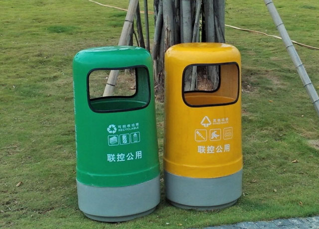 玻璃钢分类果皮箱