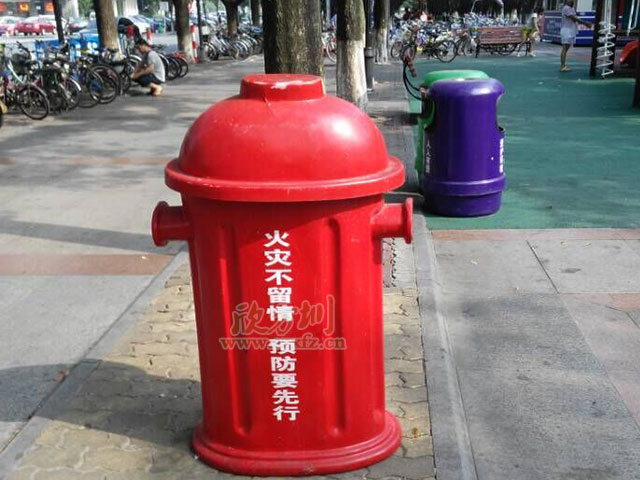 消防玻璃钢果皮箱