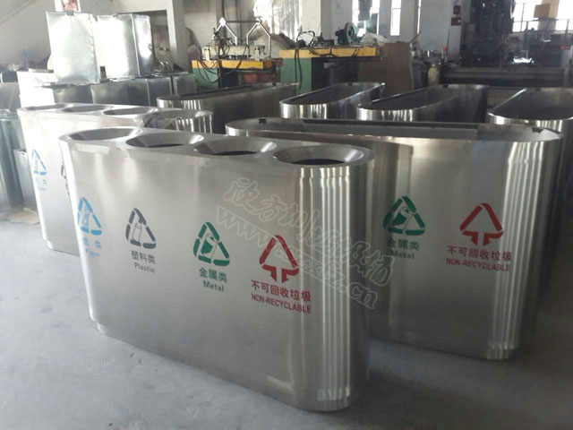 四孔分类环保果皮箱