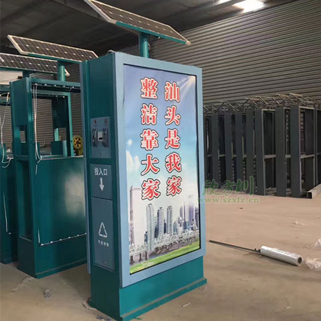 候车亭广告果皮箱