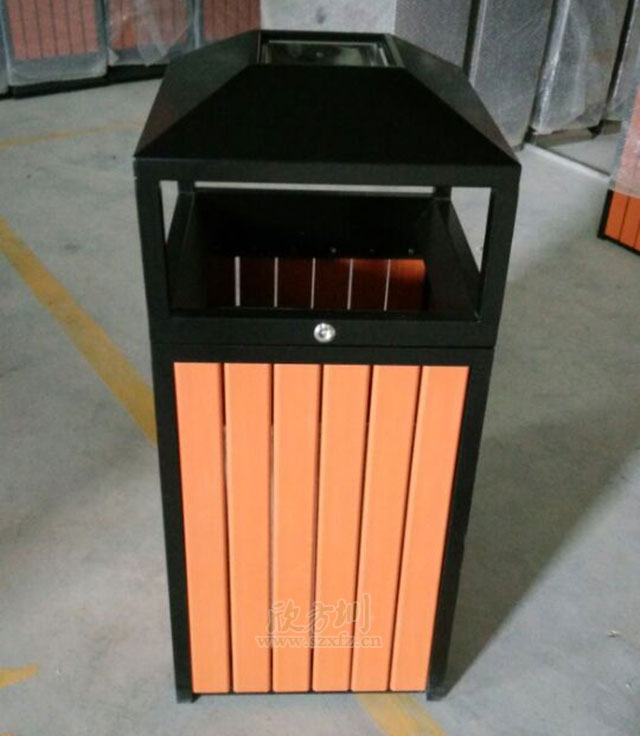 户外钢木果皮箱