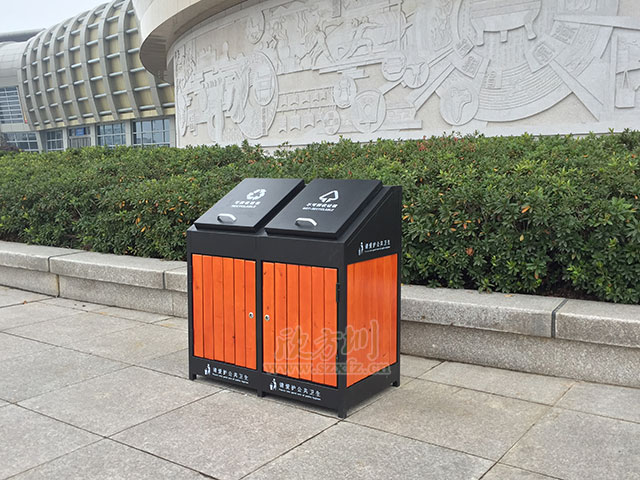 屋形钢木果皮箱