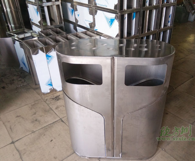 户外果皮箱生产图