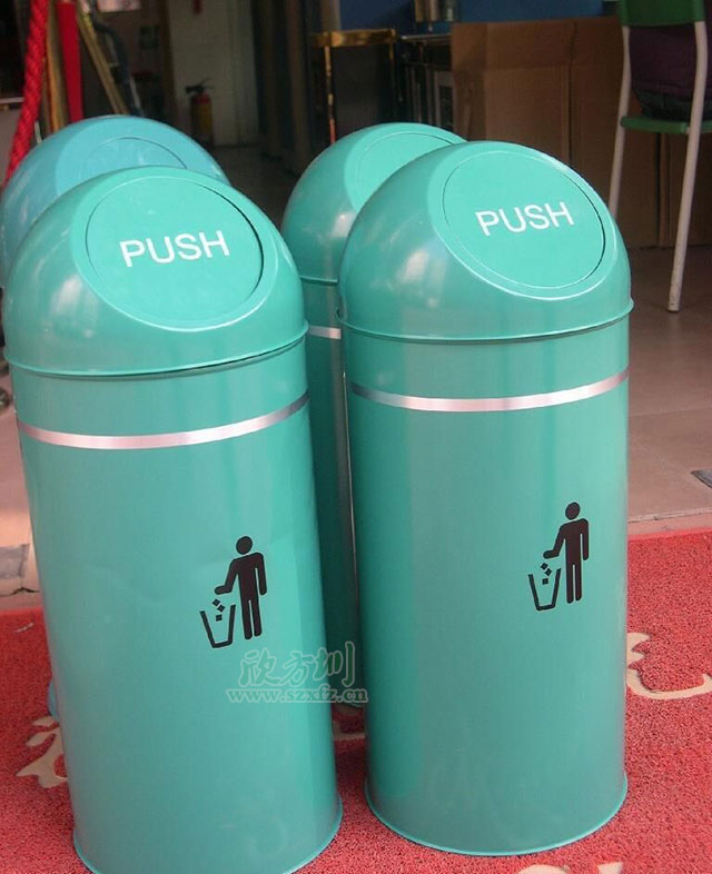 农行钢制果皮箱