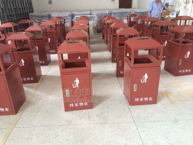 户外钢制果皮箱