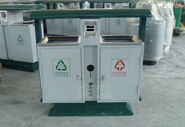 户外分类钢制果皮箱