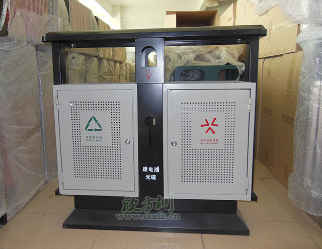 冲孔钢制果皮箱