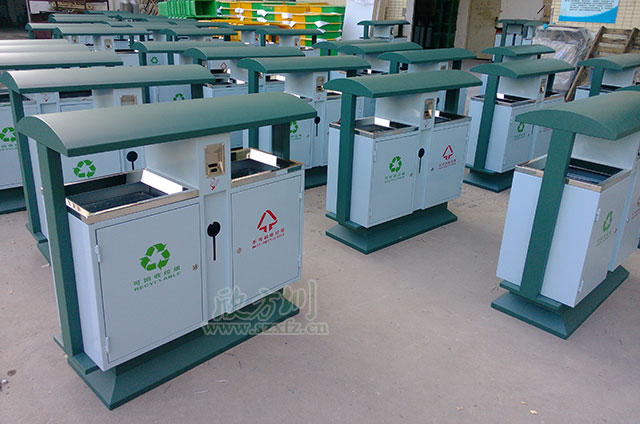 广场钢制果皮箱