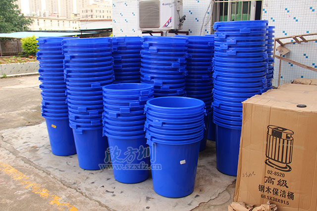 塑料楼道果皮箱