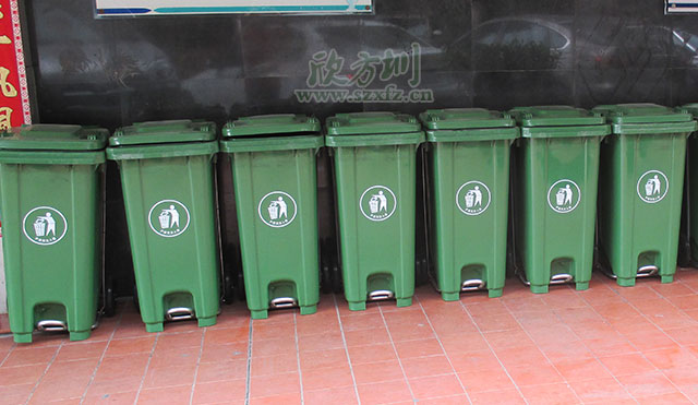 新料脚踏式果皮箱